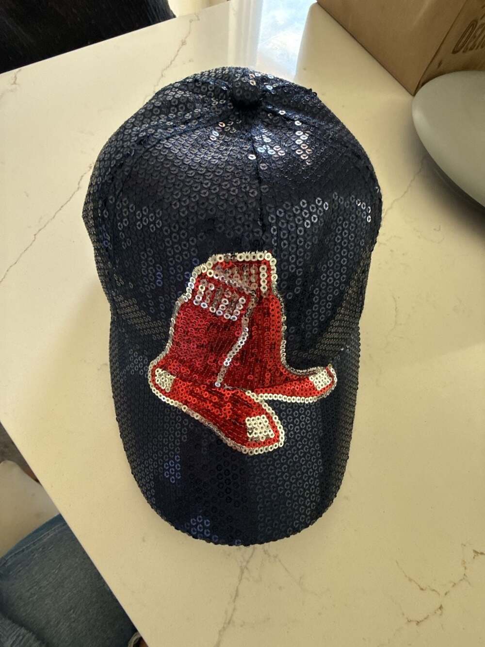47 Brand Boston Red Sox Fenway Park Collection Sequin Navy Baseball Hat